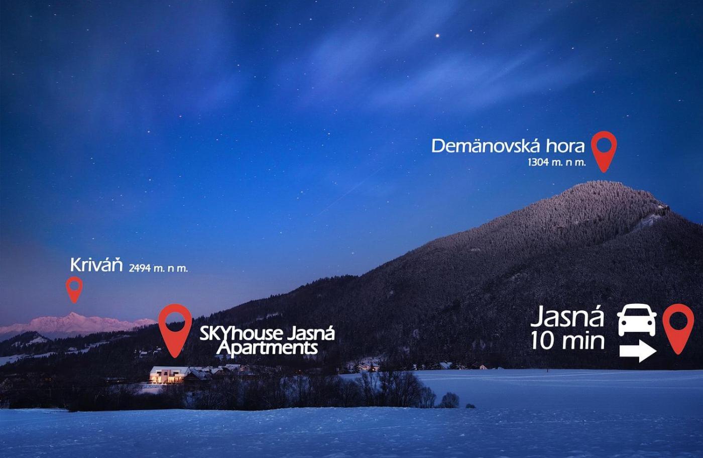 Sky-House Jasna Apartments Pavčina Lehota Eksteriør bilde